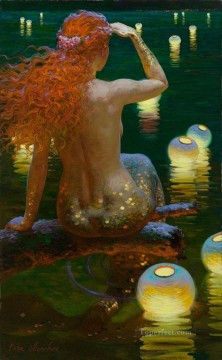 Victor Nizovtsev 1965 russe sirène fantaisie Peinture à l'huile